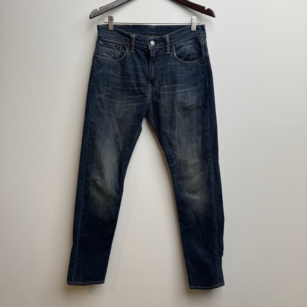 Levi's 512 Jeans Pants Denim W30 L30 Tapered Dark‎ Blue Wash Strauss Men's